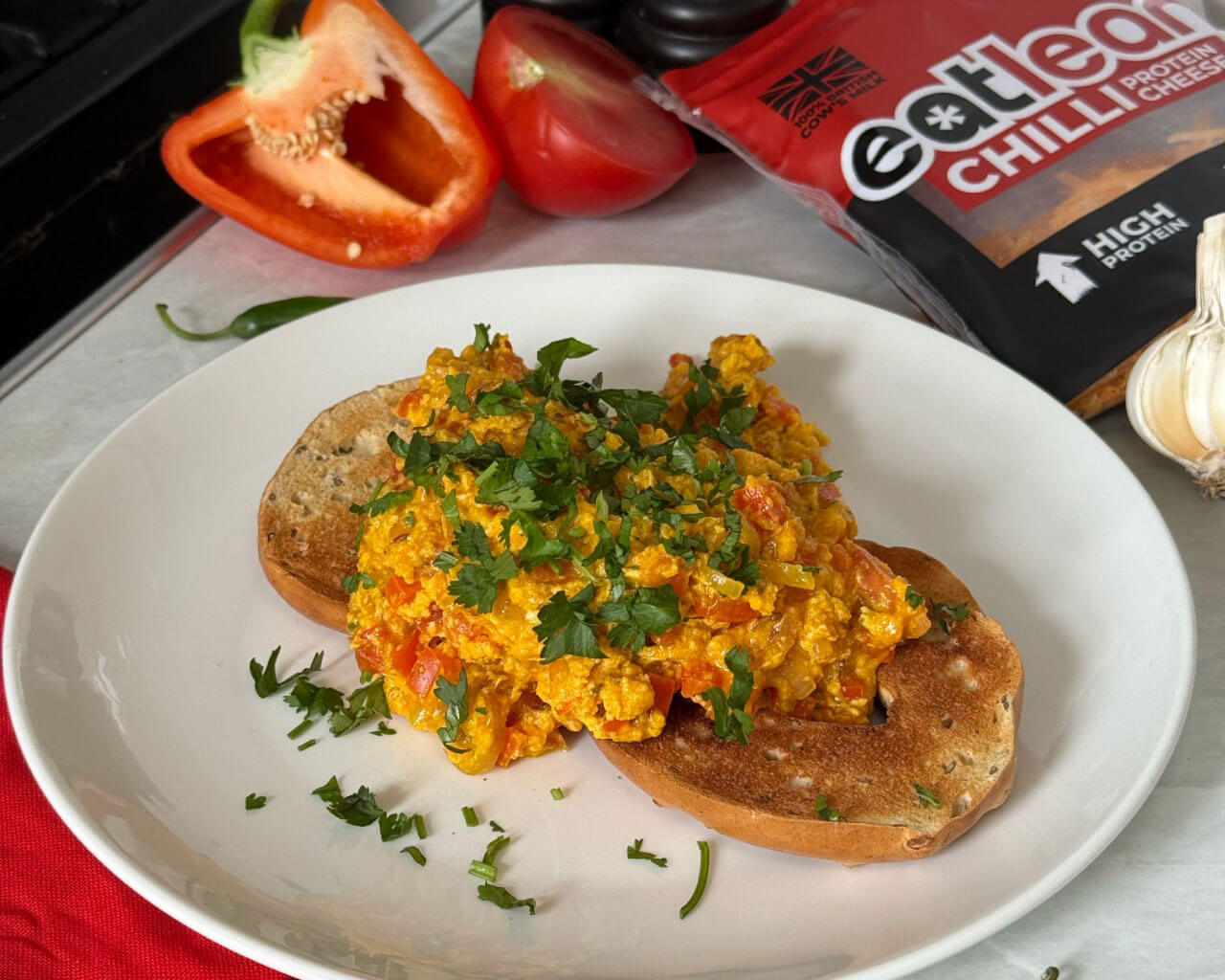 Chilli Cheese Scrambled Eggs