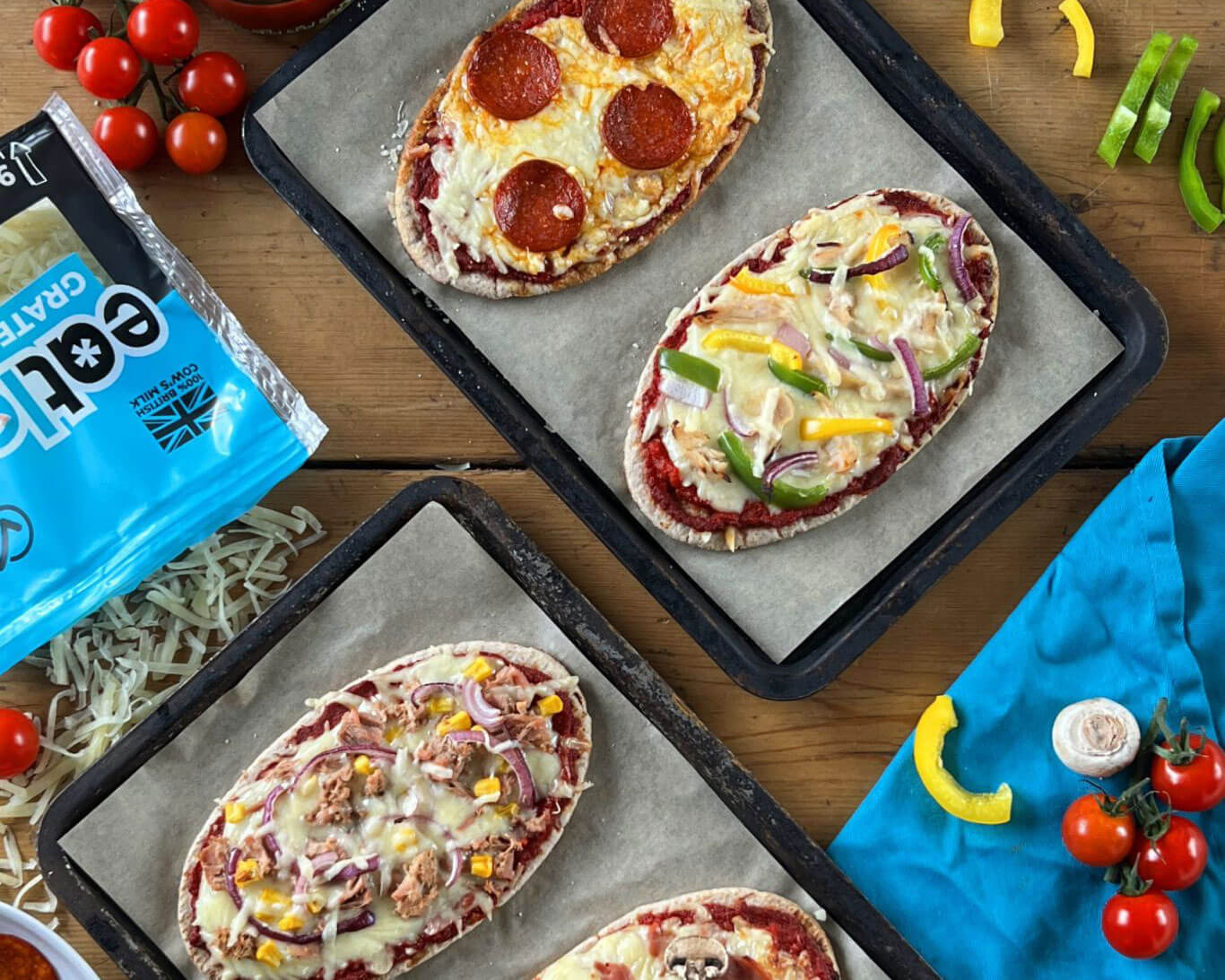 Protein Pitta Pizzas