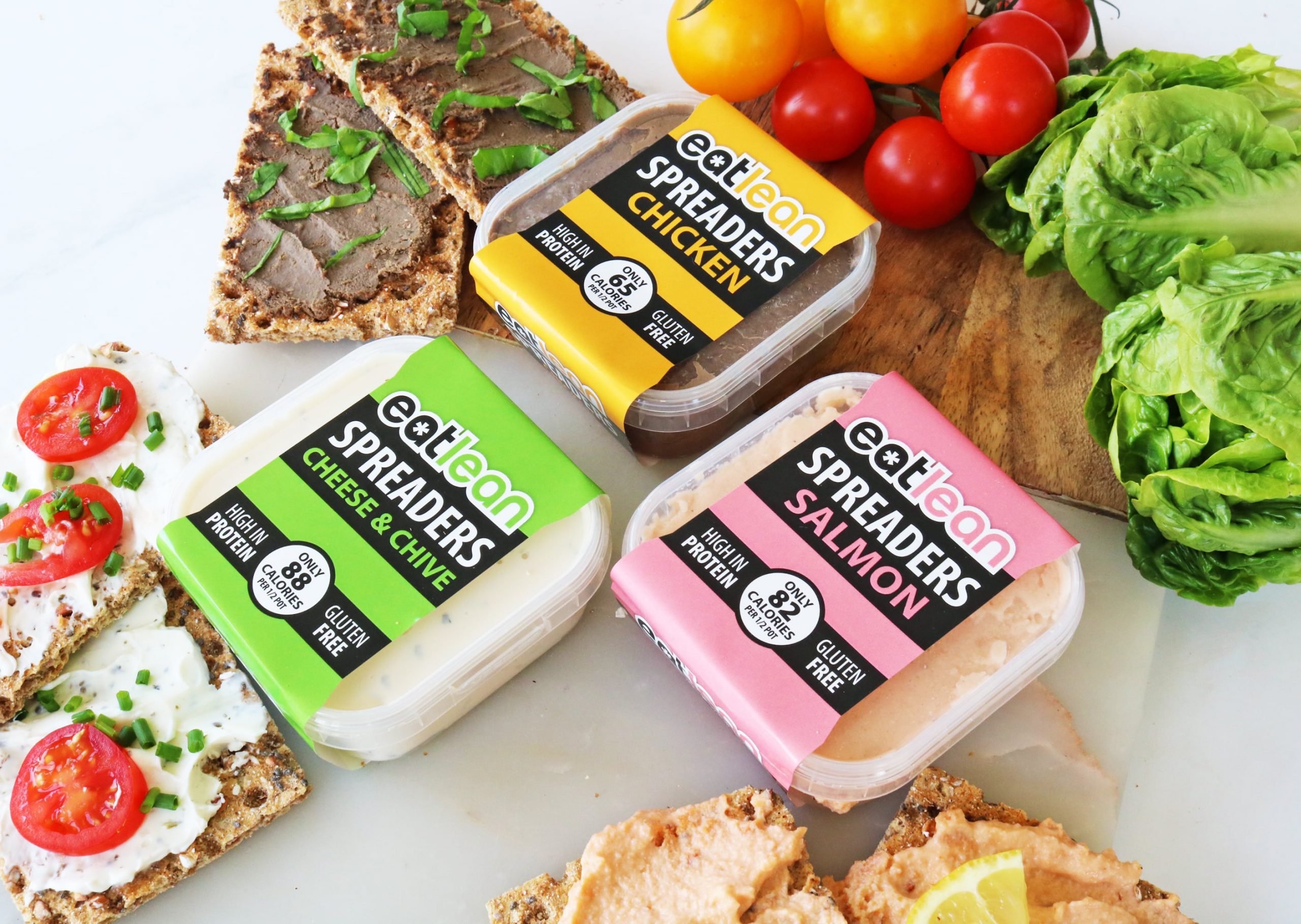 Low fat, low calorie, high protein spreads, s